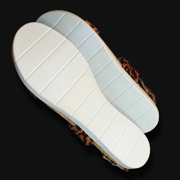 a new day | Women's Malia Memory Foam Cheetah Print Sandals | Size 10 | NEW | - Picture 7 of 9